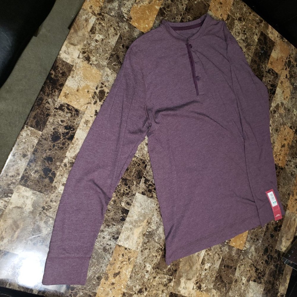 Purple Long Sleeve Merona Henley